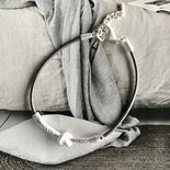 Armband knoop zilver