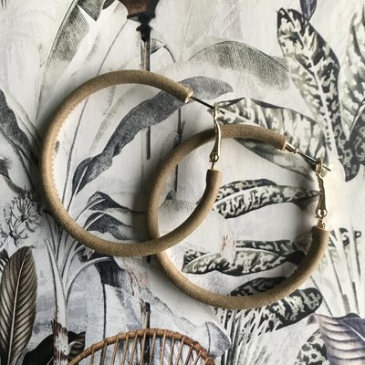 Ring leer camel
