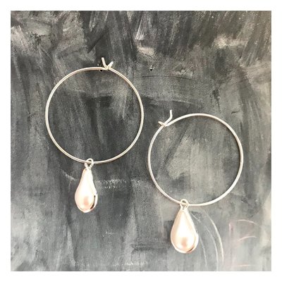 Parel drop zilver