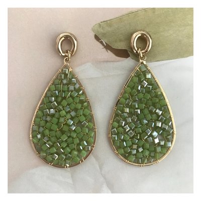 Druppel glas groen