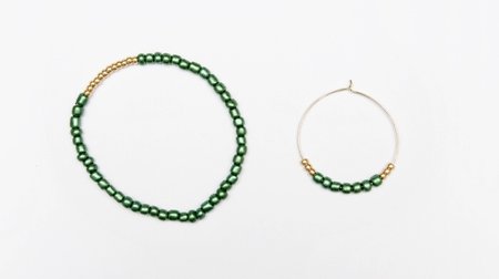 Armband rocaille groen