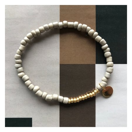 Armband rocaille greige