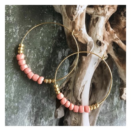 Armband rocaille roze