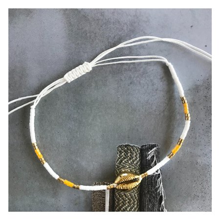 Armband kauri wit