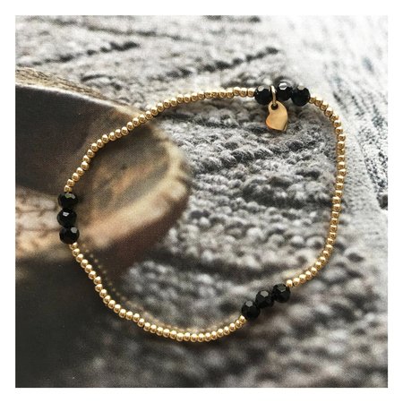 Armband trio zwart