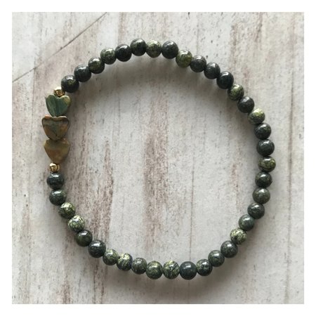 Armband natuursteen groen