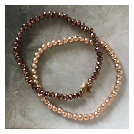 Armband set cognac