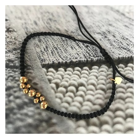 Armband draad zwart