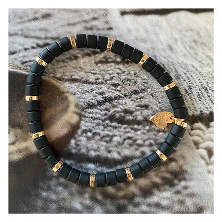 Armband metaal zwart
