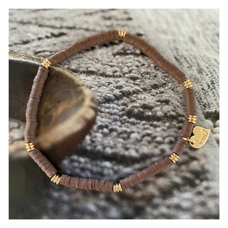 Armband rubber bruin