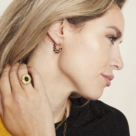 Oorbellen wire zwart